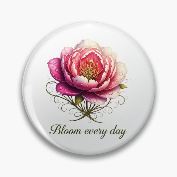 Item preview, "Bloom Every Day" , Watercolor Flower Art,  designed and sold by Design_Your_Day.