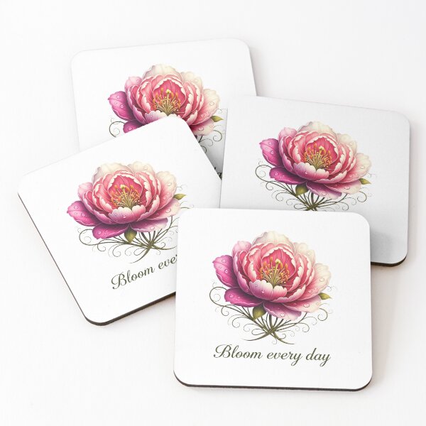 Item preview, "Bloom Every Day" , Watercolor Flower Art,  designed and sold by Design_Your_Day.