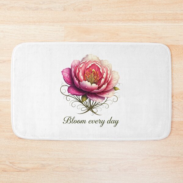 Item preview, "Bloom Every Day" , Watercolor Flower Art,  designed and sold by Design_Your_Day.