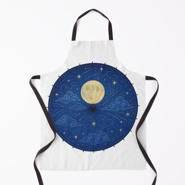 Item preview, Celestial Night Sky – Umbrella of the Moon and Stars - Antique designed and sold by WheelieGdArt.