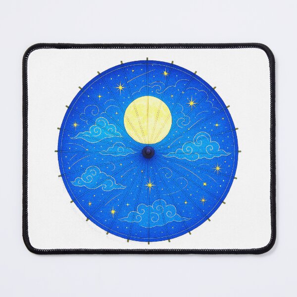 Item preview, Celestial Night Sky – Umbrella of the Moon and Stars - Modern designed and sold by WheelieGdArt.