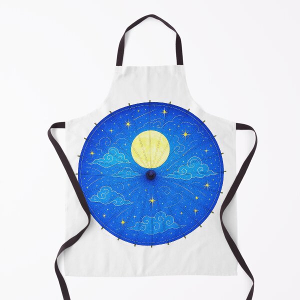 Item preview, Celestial Night Sky – Umbrella of the Moon and Stars - Modern designed and sold by WheelieGdArt.