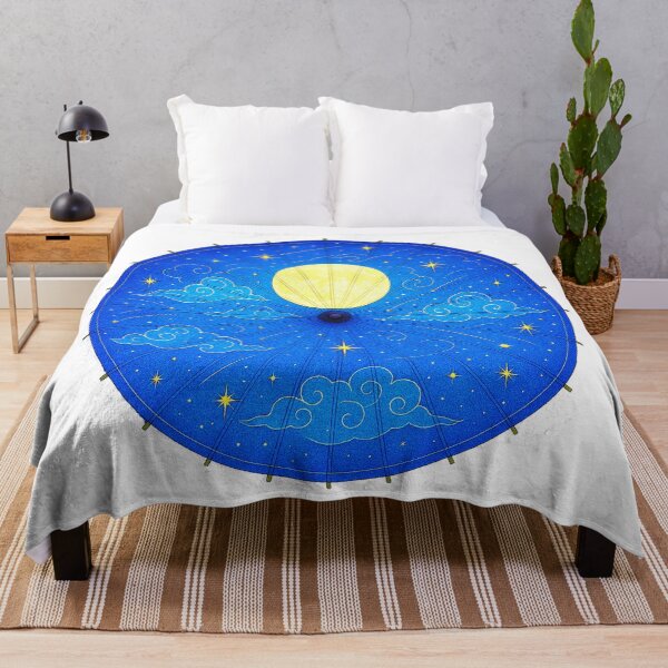 Item preview, Celestial Night Sky – Umbrella of the Moon and Stars - Modern designed and sold by WheelieGdArt.