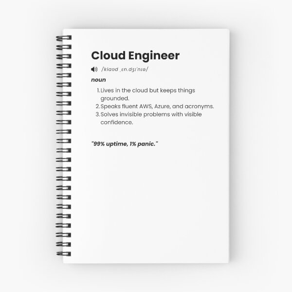 Item preview, Cloud Engineer Definition | Funny Tech Gift for AWS & Azure Professionals designed and sold by Yuli Club.