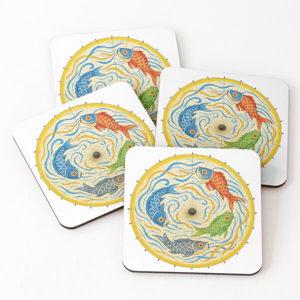 Item preview, Golden Carp Streamers – Koinobori Flow designed and sold by WheelieGdArt.