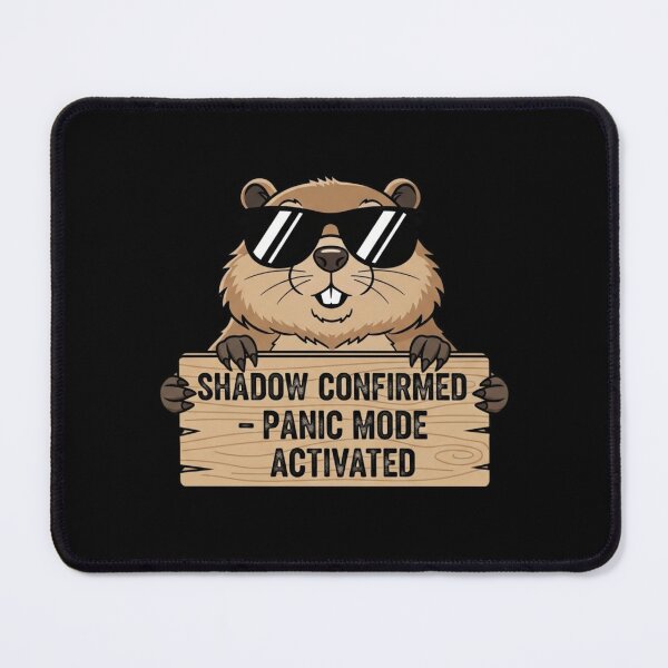 Item preview, Sarcastic Groundhog, Funny Marmot in Sunglasses, I Predict Chaos Art designed and sold by Design_Your_Day.