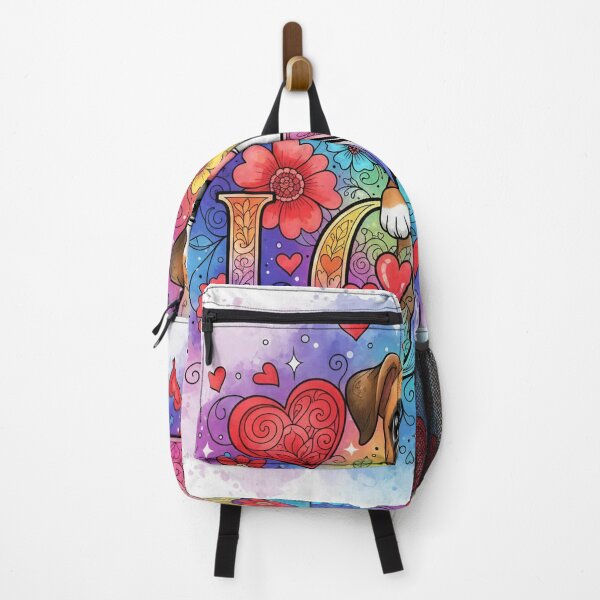 Item preview, Cute Boxer LOVE Art – Colorful Floral Boxer Dog Illustration for Pet Lovers designed and sold by Pixel Pout.