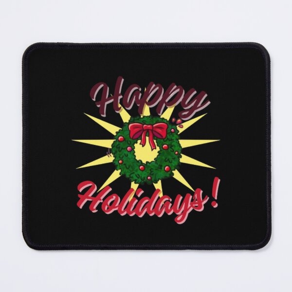 Item preview, Happy Holidays – Christmas Holly Circle Sticker designed and sold by ByaStudio.
