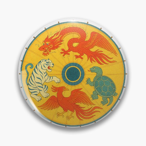 Item preview, Mythical Beasts Circle – The Four Guardians of Harmony designed and sold by WheelieGdArt.