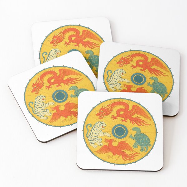 Item preview, Mythical Beasts Circle – The Four Guardians of Harmony designed and sold by WheelieGdArt.