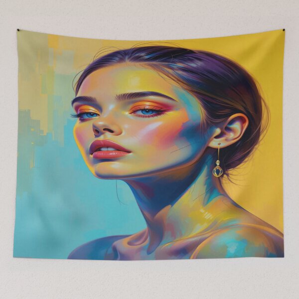 Item preview, Female portrait in Expressionist style designed and sold by Hot4Shirt.
