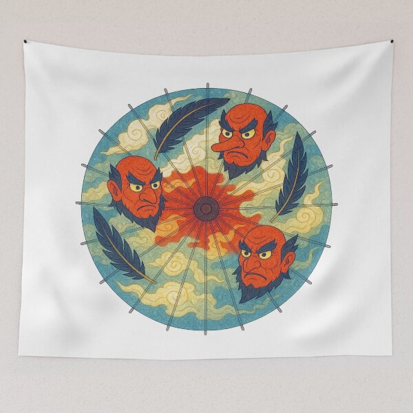 Item preview, Tales of the Tengu – Guardians of the Mountain Wind designed and sold by WheelieGdArt.