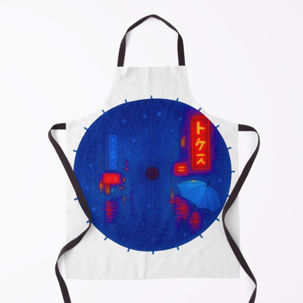 Item preview, Rainy Day in Tokyo – Neon Reflections - Vibrant designed and sold by WheelieGdArt.