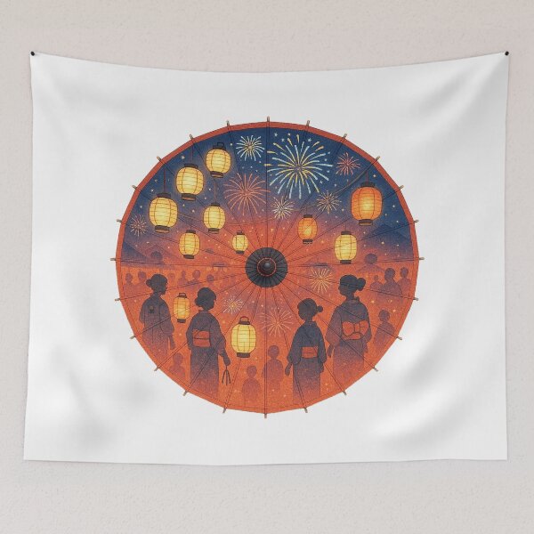 Item preview, Lanterns of Summer – Festival of Light - Modern designed and sold by WheelieGdArt.