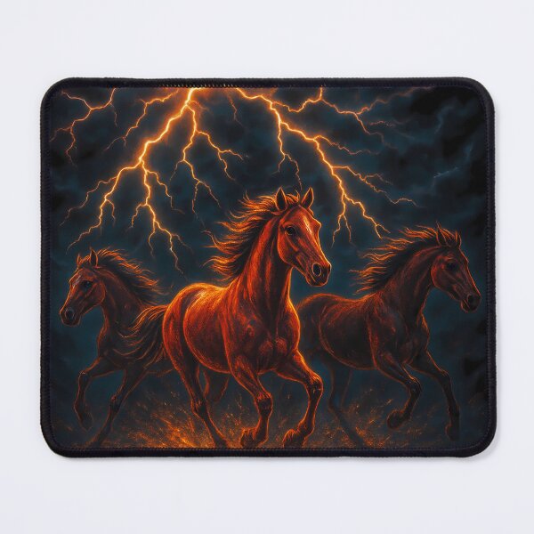 Item preview, Horse Lightnings Nature Vintage 90s Style designed and sold by ZBIFBOUETLA.