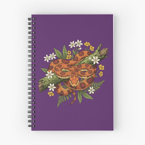 Item preview, Corn Snake with Ferns and Wildflowers designed and sold by BirdsnStuff.