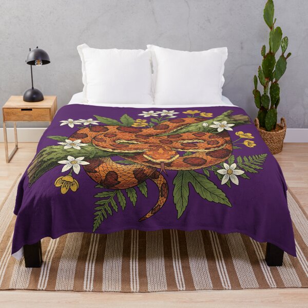 Item preview, Corn Snake with Ferns and Wildflowers designed and sold by BirdsnStuff.