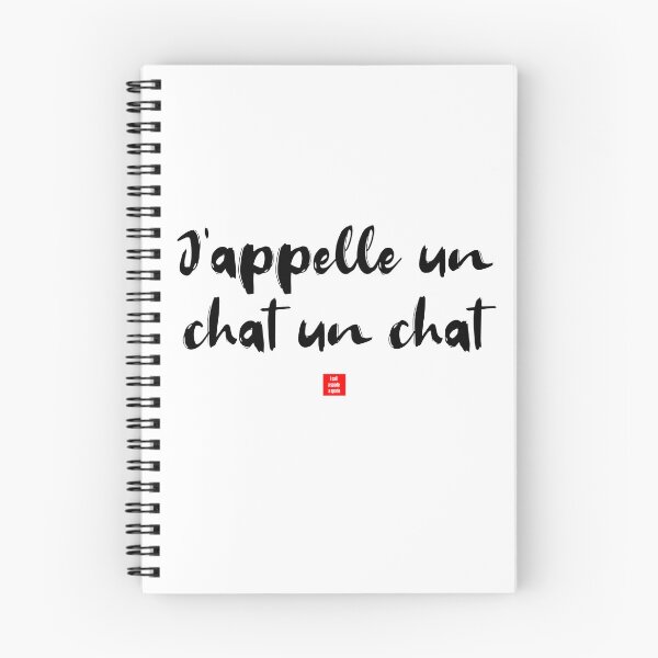 Item preview, J’appelle un chat un chat – I Call a Cat a Cat (French Idiom Typography) designed and sold by FrancophileFun.