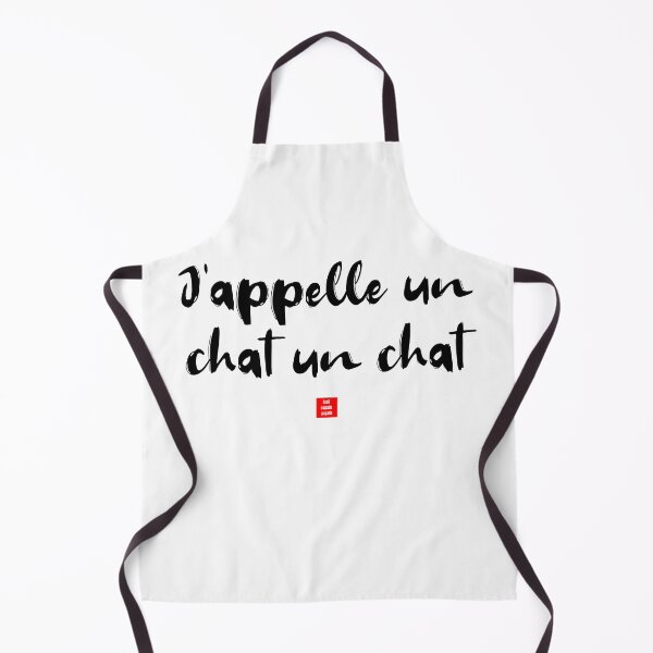 Item preview, J’appelle un chat un chat – I Call a Cat a Cat (French Idiom Typography) designed and sold by FrancophileFun.
