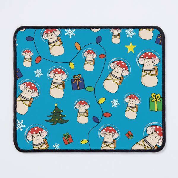 Item preview, Wallpaper of AstroFungi with Christmas decoration designed and sold by CosmicFunGirl.