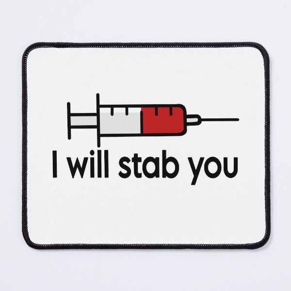 Item preview, I will stab you needle designed and sold by deathdoodlesbymil.