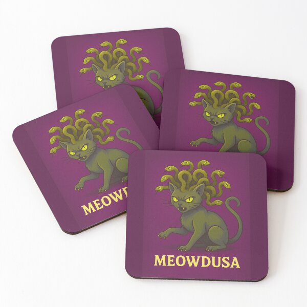 Item preview, Meowdusa – The Gorgon Cat of Myth and Mischief - V2 designed and sold by WheelieGdArt.