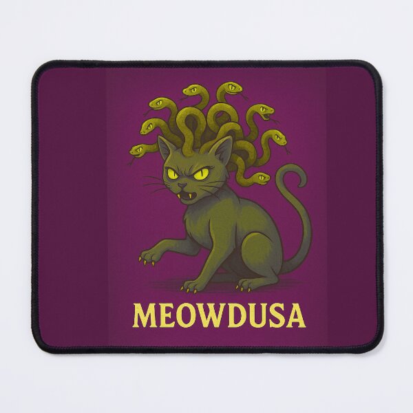 Item preview, Meowdusa – The Gorgon Cat of Myth and Mischief - V2 designed and sold by WheelieGdArt.