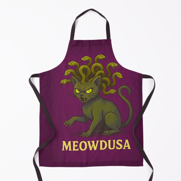 Item preview, Meowdusa – The Gorgon Cat of Myth and Mischief - V2 designed and sold by WheelieGdArt.