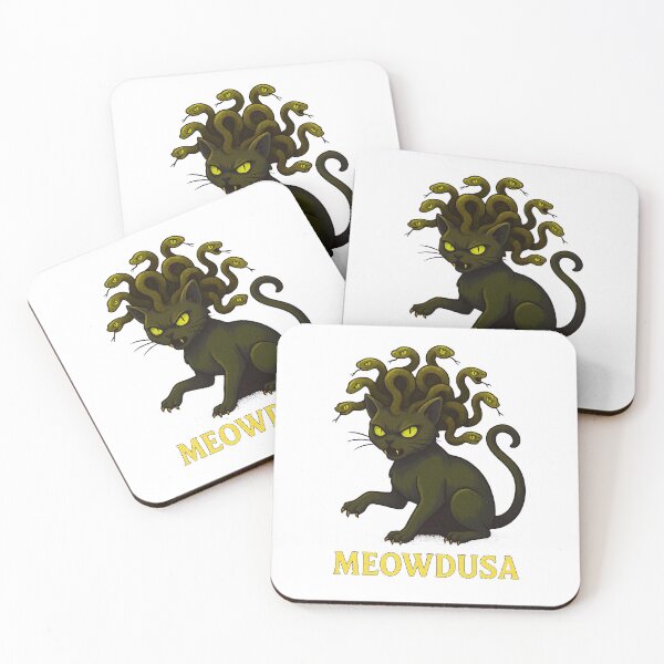 Item preview, Meowdusa – The Gorgon Cat of Myth and Mischief - V3 - NB designed and sold by WheelieGdArt.