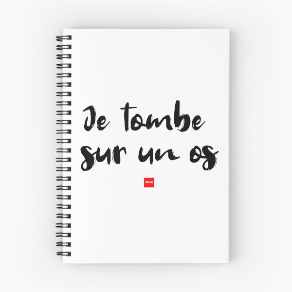 Item preview, Je tombe sur un os – I Hit a Snag (French Idiom Typography) designed and sold by FrancophileFun.