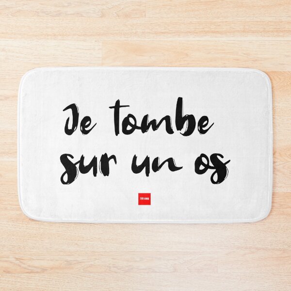 Item preview, Je tombe sur un os – I Hit a Snag (French Idiom Typography) designed and sold by FrancophileFun.