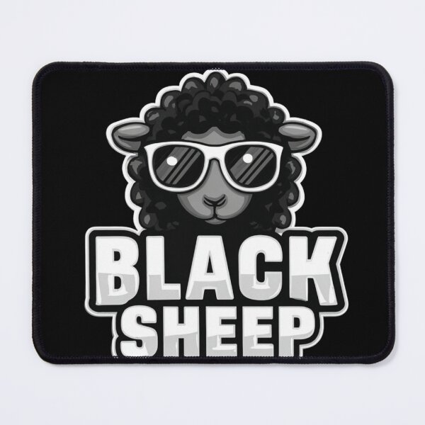 Item preview, Black Sheep Cool Sunglasses Character Design Funny Animal Sticker with Attitude designed and sold by Blurbean.