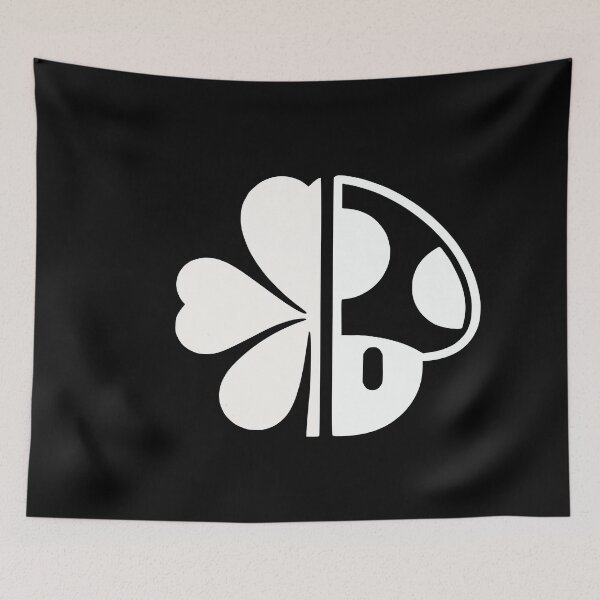 Item preview, Lucky Symbol Half Clover Half Mushroom Minimalist Good Luck Design designed and sold by LarsVegas2012.