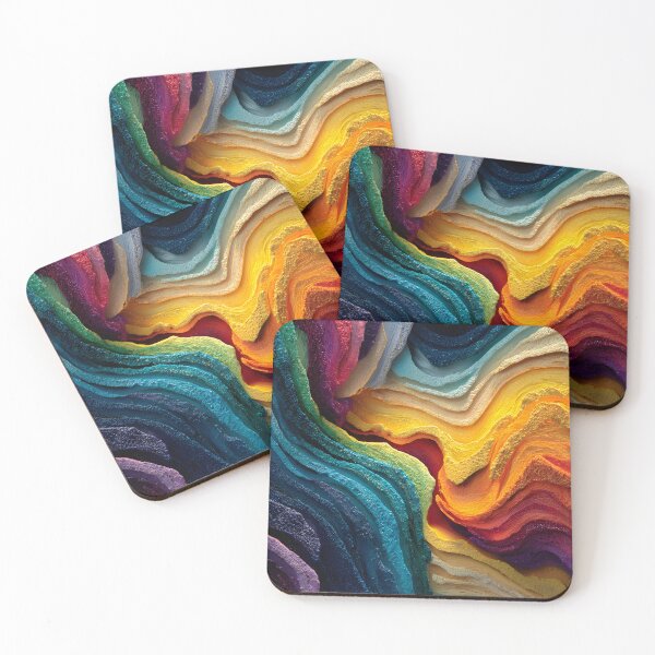 Item preview, Chromatic Wave Layers in Vibrant Abstract Flow designed and sold by daila70.