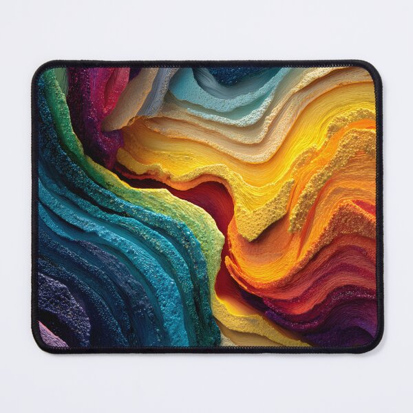 Item preview, Chromatic Wave Layers in Vibrant Abstract Flow designed and sold by daila70.