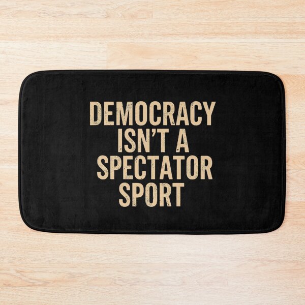Item preview, Democracy Isn’t a Spectator Sport – Minimalist Cosmic Typography Design designed and sold by SaritaVerseArt.