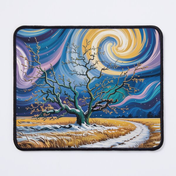 Item preview, First frost,style Van Gogh,oil paint. designed and sold by elegantpaterns.