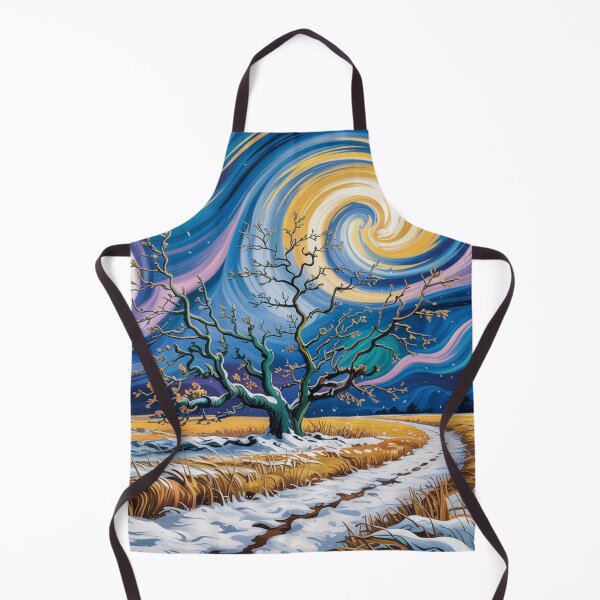 Item preview, First frost,style Van Gogh,oil paint. designed and sold by elegantpaterns.