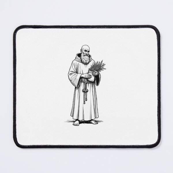 Item preview, Monk Herbalist with Hooded Habit - Medieval Apothecary designed and sold by JanChryzostom.