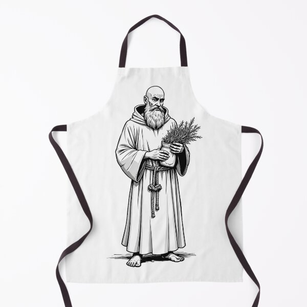 Item preview, Monk Herbalist with Hooded Habit - Medieval Apothecary designed and sold by JanChryzostom.