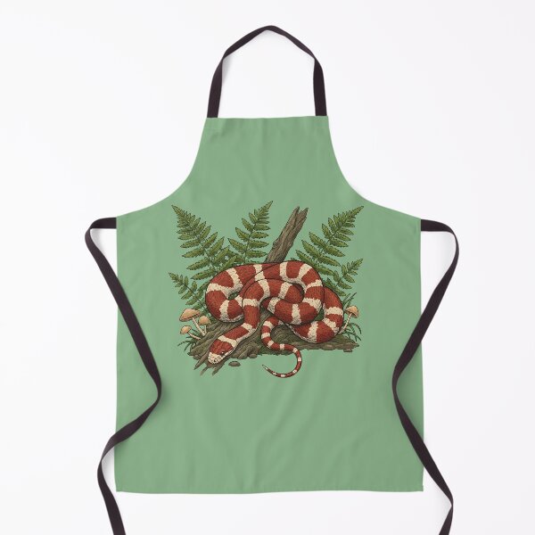 Item preview, Eastern Milk Snake with Forest Ferns designed and sold by BirdsnStuff.