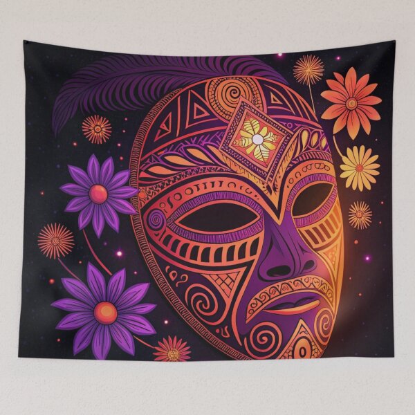 Item preview, Mask Aztec tribals  designed and sold by Lucky 777.