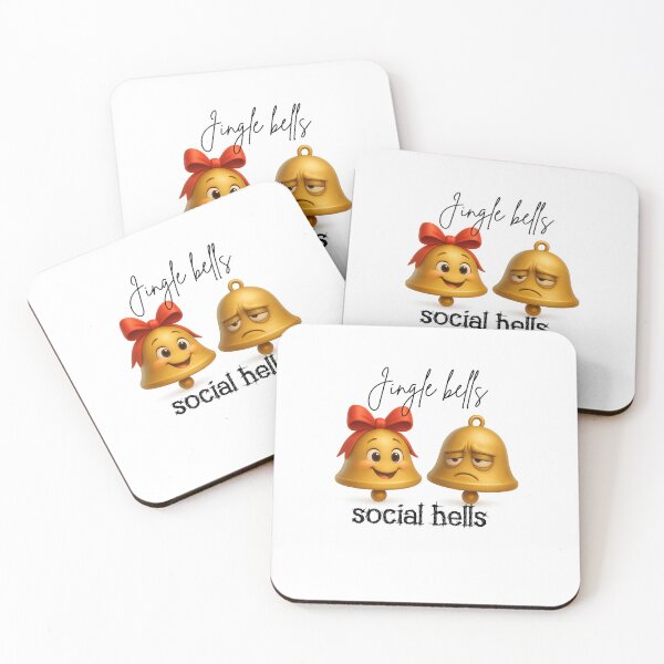 Item preview, Jingle bells social hells christmas season designed and sold by digitalbitcraft.