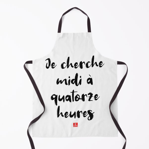 Item preview, Je cherche midi à quatorze heures – I Make Things More Complicated Than They Are (French Idiom Typography) designed and sold by FrancophileFun.