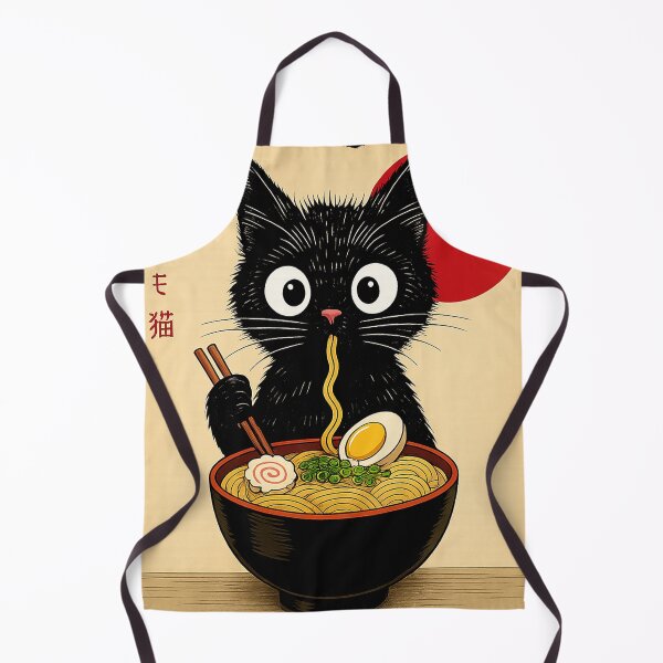 Item preview, Ramen Cat Kawaii Ramen Anime Black Cat designed and sold by will freed18.