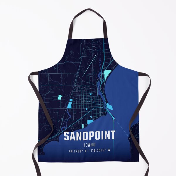 Item preview, Sandpoint Midnight City Map designed and sold by HomeLivingCo.