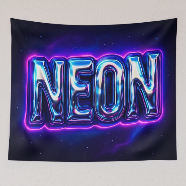 Item preview, Chrome Neon Text Glow designed and sold by Savannarojas.