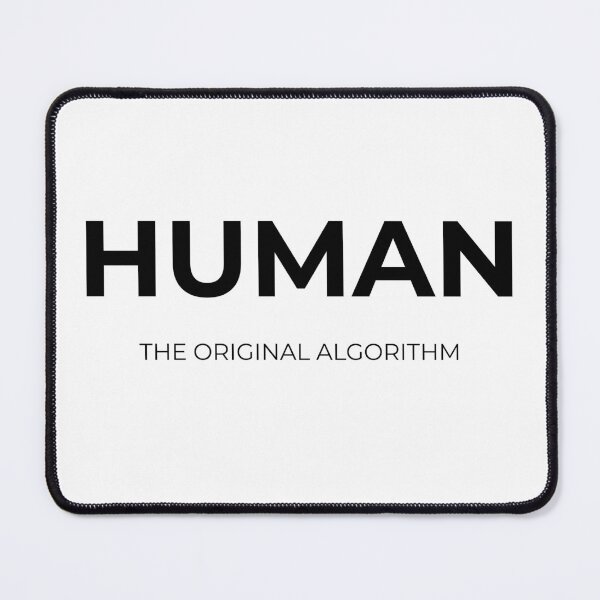Item preview, "HUMAN THE ORIGINAL ALGORITHM" T-Shirt - Funny AI Tech Humor designed and sold by BAIteWear.