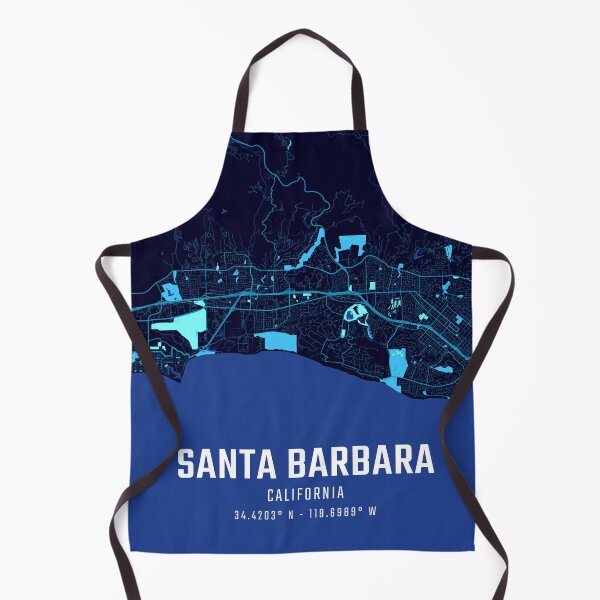 Item preview, Santa Barbara Midnight City Map designed and sold by HomeLivingCo.