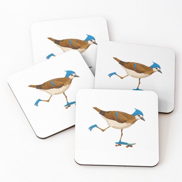 Item preview, Cool Blue Jay Bird Skateboarding designed and sold by TeeARTHY.
